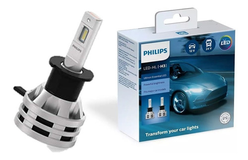 Kit Focos Led H3 Philips 6500k 2 Piezas Original