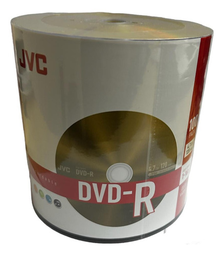 Jvc Dvd-r 100 Discos Virgen 4.7 Gb 120 Min 16x