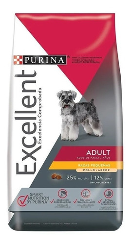 Alimento Excellent Perros Adulto Small Breed 3kg Razas Mini