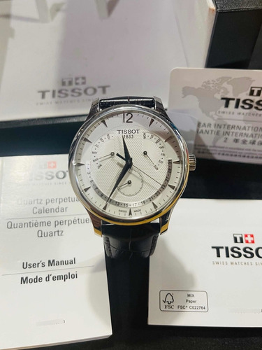 Reloj Tissot Tradition Perpetual Calendar Cuero T6363716037