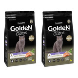 Ração Golden Gatos Adultos Salmão 3kg Premier Kit 2 Unidades