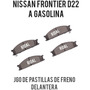 Juego Pastillas Freno Delantera Nissan Frontier D22 Gasolina nissan FRONTIER