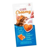 Snack Premium Para Gatos Catit Creamy Sabor Salmón 4 Tubos