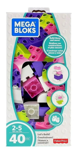 Oferta Mega Blocks Niña 40 Fichas Regalo Ideal Para Navidad