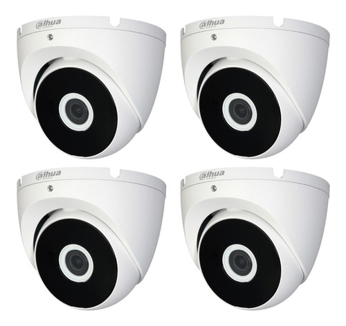 Pack 4 Camara Domo Hdcvi 1080p / Ir 20 Mts / Metalica /