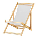 Cadeira Espreguiçadeira Dobrável Piscina Praia - S/b Branco