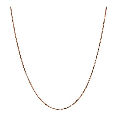 Collar Cadena Oro Rosa 14k, 0.5mm/1mm, 16 -24 