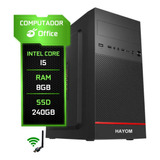 Pc Computador Cpu, Intel I5, Ssd 240gb, 8gb Ram , Video 1gb