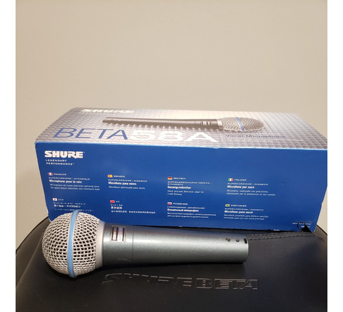 Microfone Shure Beta 58a Original! Estado De Novo! Na Caixa!