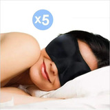Pack 5 Antifaz Mascara 3d Para Dormir, Viajar En Bus, Avión!