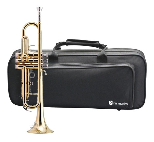 Trompete Harmonics Bb (si Bemol) Laqueado + Soft Case Luxo 