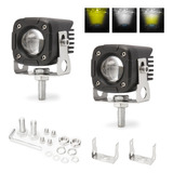 2* Luces Led Auxiliares Faros De Lupa Para Auto Moto 18000lm