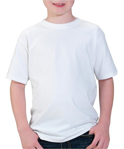 Camiseta Niño Fruit Of The Loom Cuello Redondo 525bm Blanco