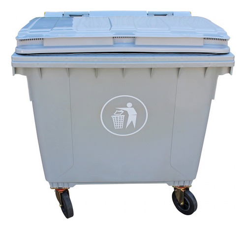 Contenedor Basura 1100 Lts Gris