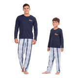 Kit 2 Pijama Familia Inverno Pai Filho Ou Pai Filha Combine