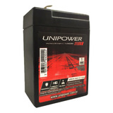 Bateria Selada Vrla 6v 4,5 Ah F187 Up645seg Unipower