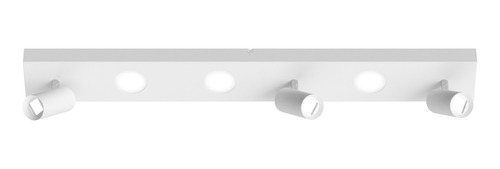 Plafon 6 Luces Nacho+eye Blanco Base Rectangular 20376 Rd