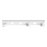 Plafon 6 Luces Nacho+eye Blanco Base Rectangular 20376 Rd