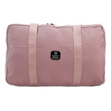 Duffle Bag Unisex Cloe Plegable Mediana Color Rosa