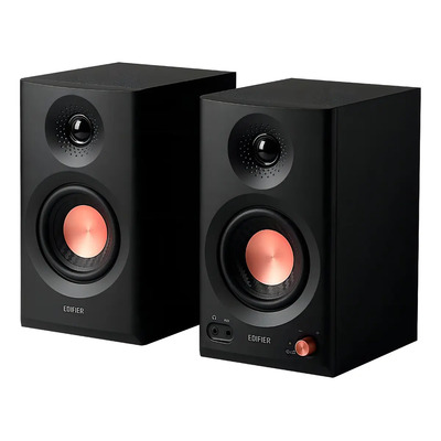 Monitores de estudio activos Edifier MR3 (par) 36W con Bluetooth V5.4, entradas TRS\u002FRCA\u002FAUX, Negro, 52 Hz a 40 kHz | Meses sin interés