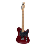 Guitarra Elétrica Waldman Gte-200 Telecaster De  Madeira Maciça Wine Red Com Diapasão De Madeira Técnica