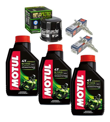 Kit Motul De Afinacion 5100 3l R3 Mt03 2 Ngk Iridium Hiflo