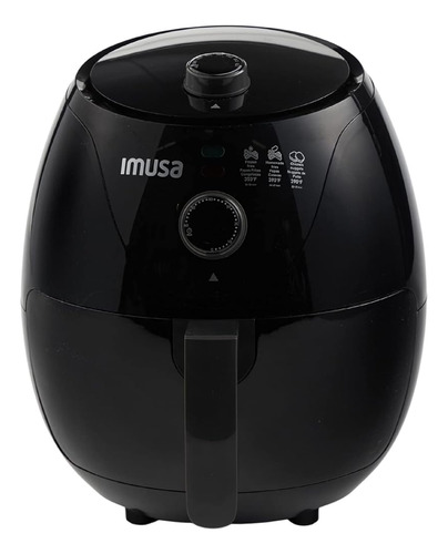 ~? Imusa 3.3 Quart Black Electric Air Fyer Con Perilla Multi