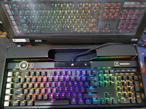 Teclado Corsair K100 Opx Inglês Us Rgb K28 Ler Descrição