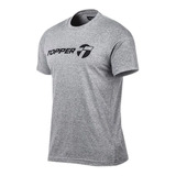 Remera Topper Gtm Brand Gris Melange Hombre Deporfan 