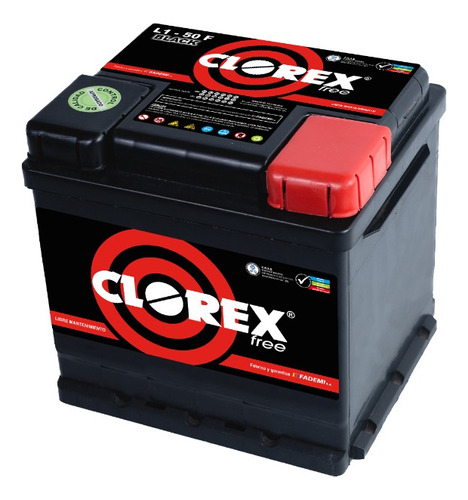 Bateria 12x50 Auto Premium Potencia En Frio Extremo Clorex 