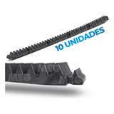 Kit 10 Gomos Cremalheira 30cm P/ Motor Portão Ppa Original Cor Preto