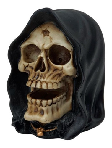 Cranio Caveira Morte 16cm Resina