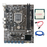 Placa Base Minera B250c Con Cpu+cable G4560+cable Rj45 3