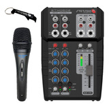 Mesa Equalizadora Stetsom Stm0602 12v 2 Canais 6 Vias + Mic