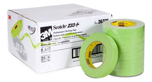 3m 233+ 26336 Masking Verde 2.54cm X 55m Automotriz Cj 24 Pz