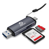 Adaptador De Lector De Tarjeta De Memoria Usb C Micro Sd Usb