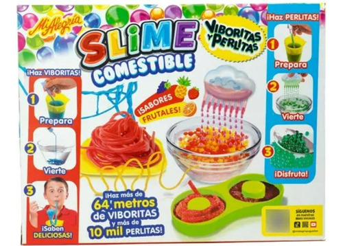 Slime Comestible Viboritas Y Perlitas Mi Alegría 