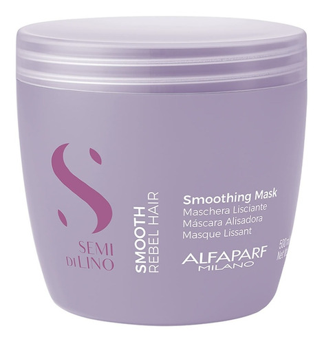 Alfaparf Mascarilla Smooth Rebel Hair Delicado Alisador 500m