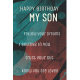 Libro: Birthday My Son: Greeting Card Notebook Journal Gift 