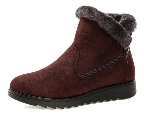 Mulheres Botas De Inverno De Pelúcia Quente Sapatos De Neve