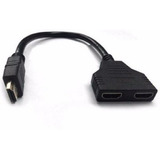 Cable Adaptador Splitter Hdmi Macho A 2 Hdmi Hembra Video