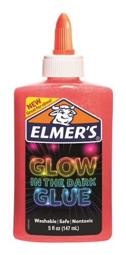 Cola Para Slime Com Glitter Neon 147 Ml Rosa Elmers 39720