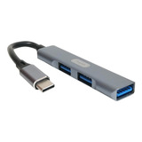 Cable Adaptador Otg Tipo C 3 Puertos Usb