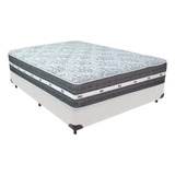 Cama Box Casal Colchão Molas Ensacadas Black Graphite Anjos