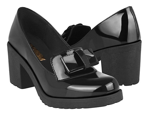 Zapatos Dama Stylo 109-00 Charol Negro 