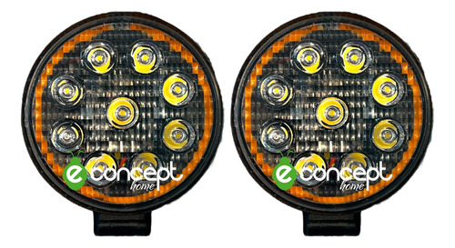 Reflector Led 27w Redondo Con Ojo De Angel Ambar - Halo X 2