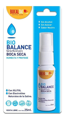 Bucal Tac Biobalance Desodorante Bucal Spray Boca Seca 25cc