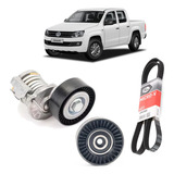 Kit Correa Poli V Amarok 2.0 Tensor +polea+correa