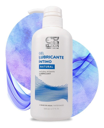 Gel Lubricante Intimo Natural Elixir Base Agua 500 Ml