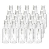 20pcs Botellas 100ml Redondo Pulverizador Blanco